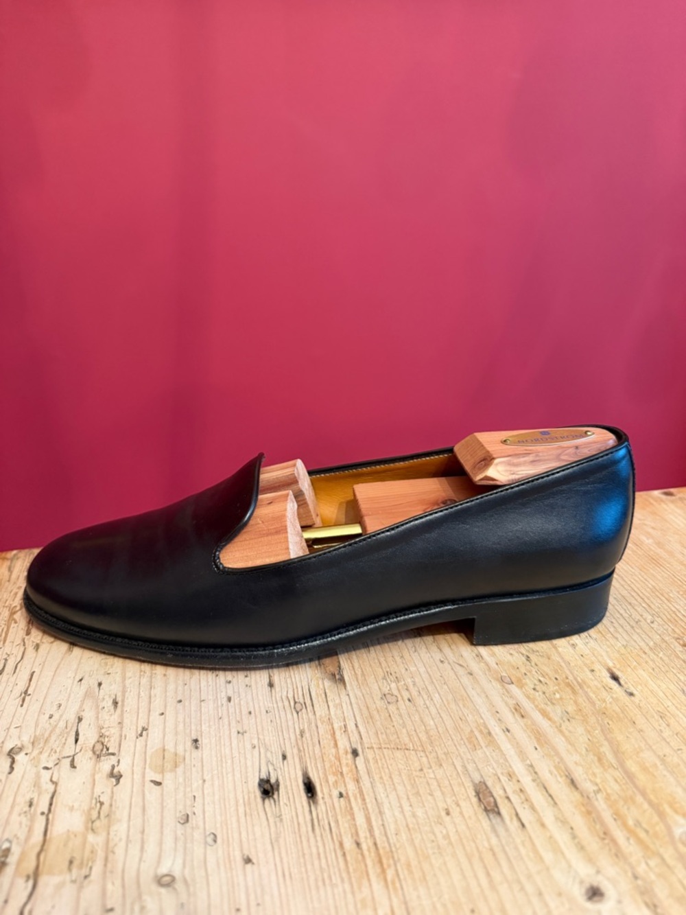 Polo Ralph Lauren Men’s Black Leather Tuxedo Loafers - Picture 6 of 10